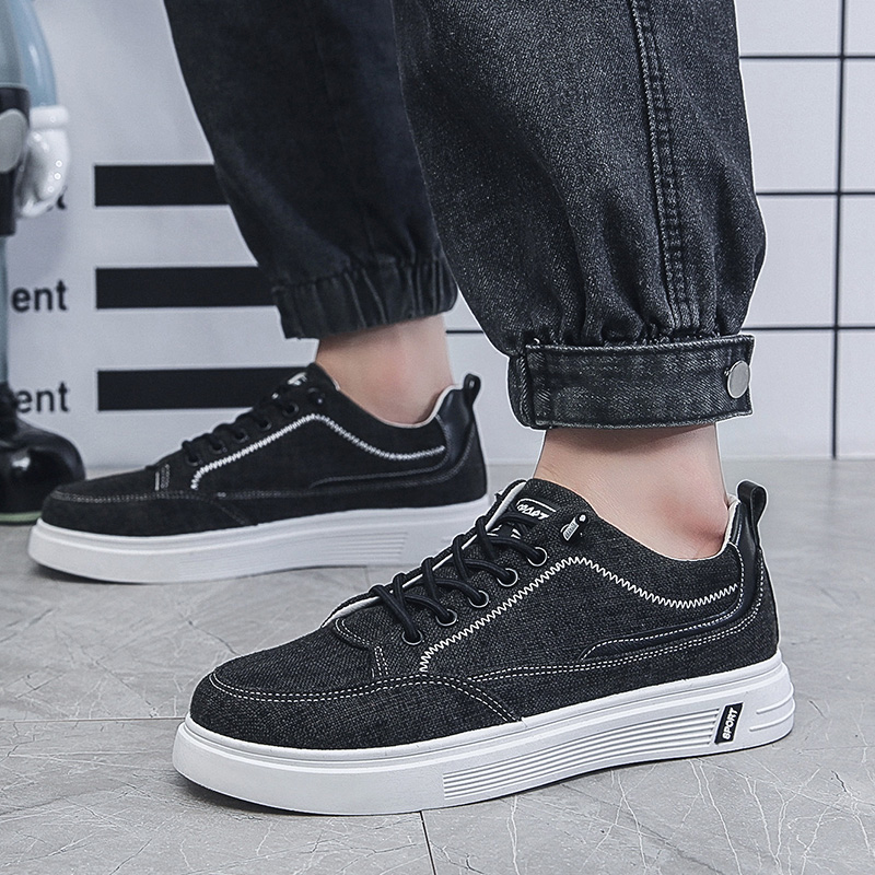 Men Shoes Essentials - メンズリネンキャンバスカジュアルスニーカー新しい通気性のある男性必須日常キャンバスシューズ男性屋外ランニングシューズロートップ通気性