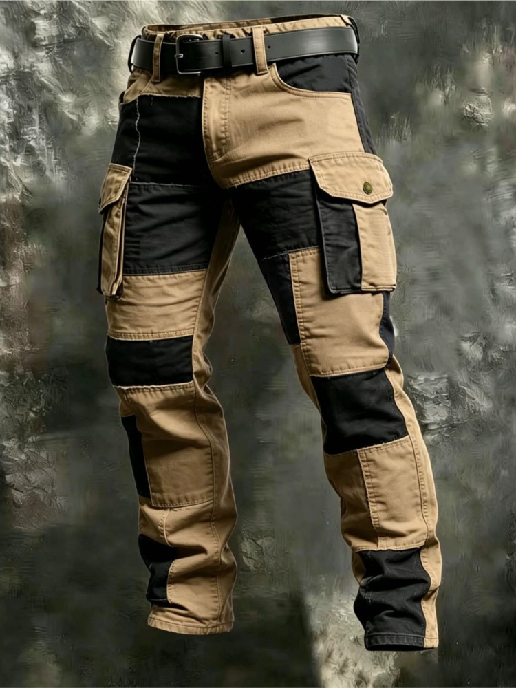 Men Shoes Joggers - 綿男性カーゴパンツカーキカジュアル男性戦術ジョガーカーゴマルチポケットファッション黒軍用ライトパンツ作業服作業服