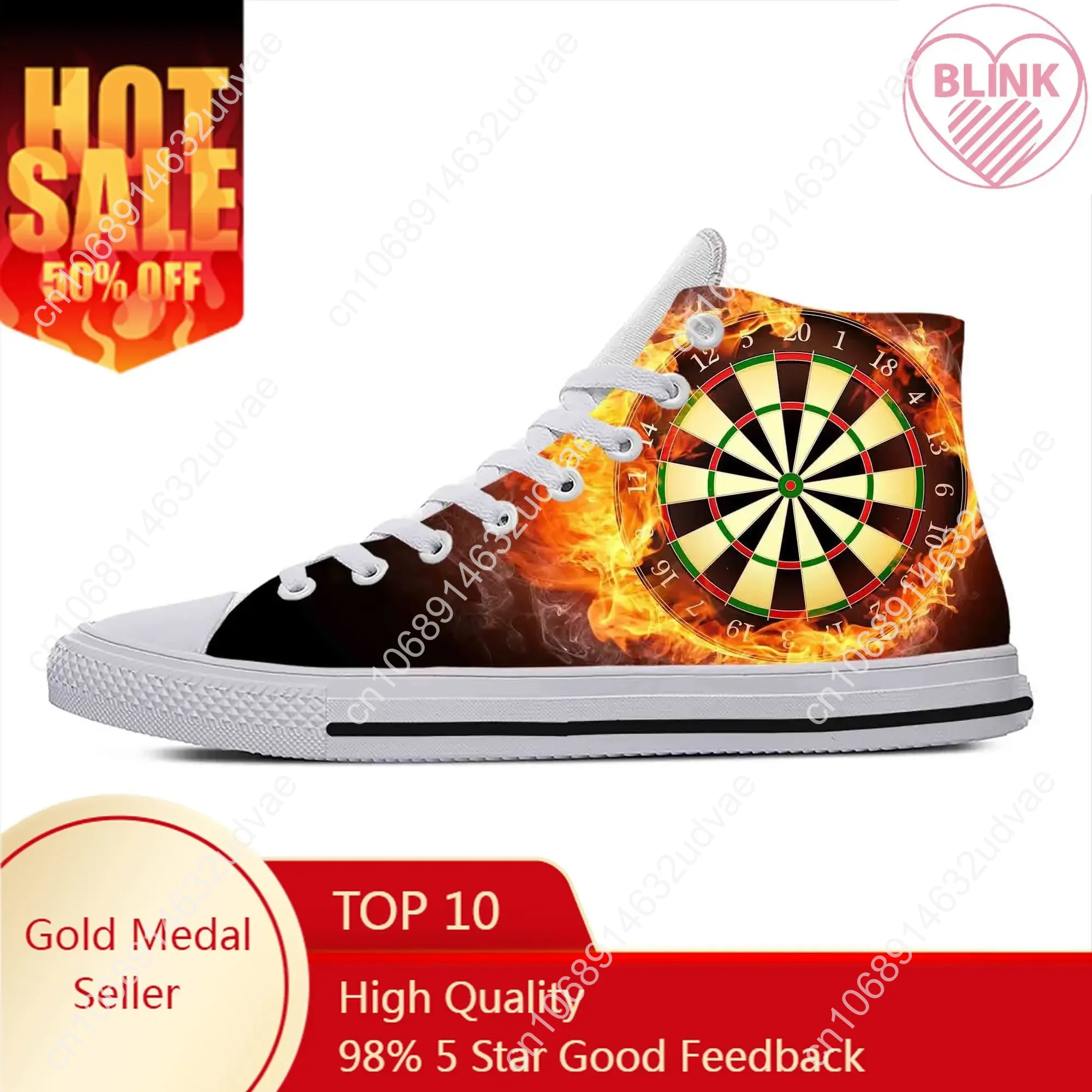 Men'S Shoes Target - ゲームスポーツダーツダーツボードダーツボードターゲットクールカジュアル布靴ハイトップ快適な通気性 3D プリント男性女性スニーカー