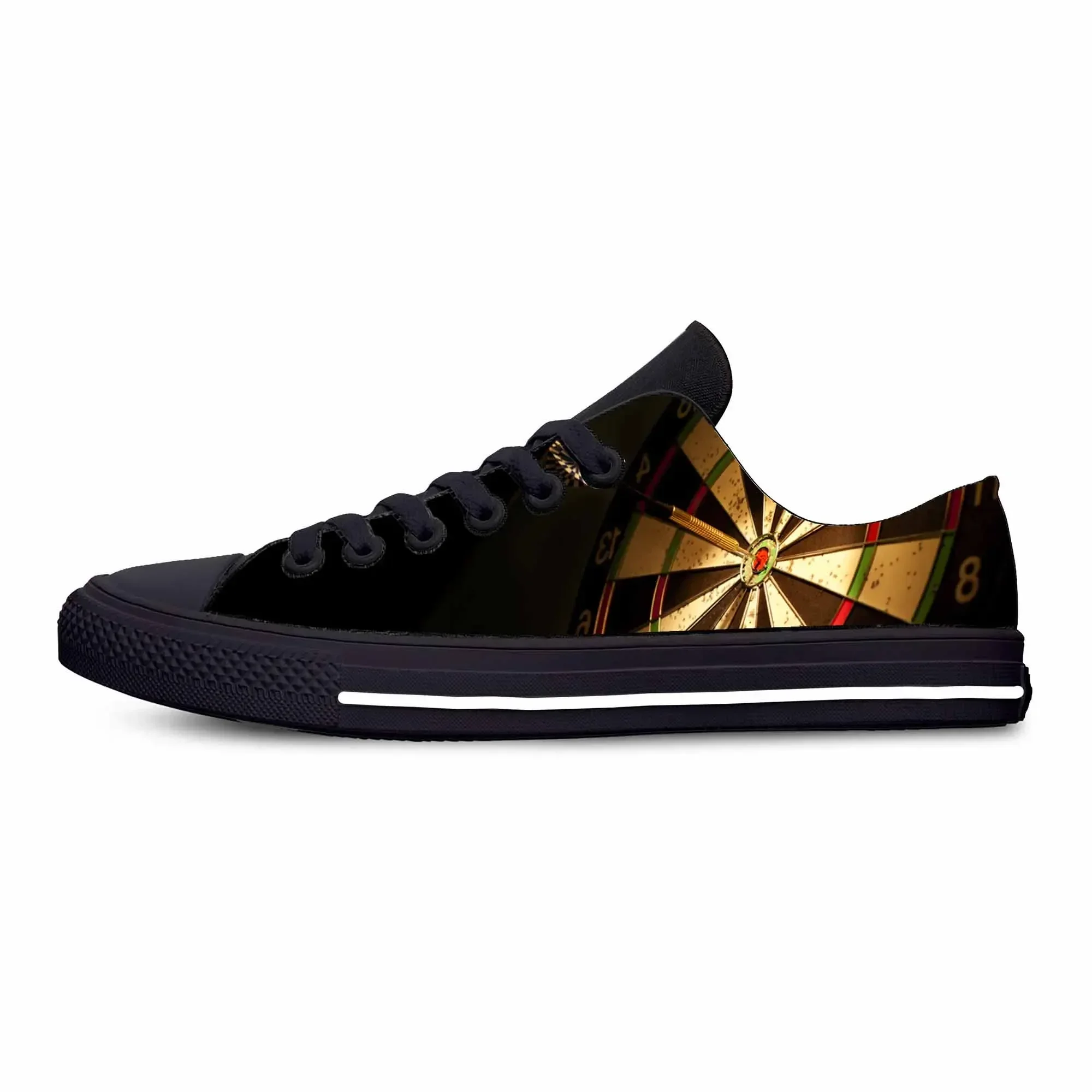 Men'S Shoes Target - ゲームスポーツダーツダーツボードダーツボードターゲット面白いカジュアル布靴ロートップ快適な通気性のある 3D プリント男性女性スニーカー