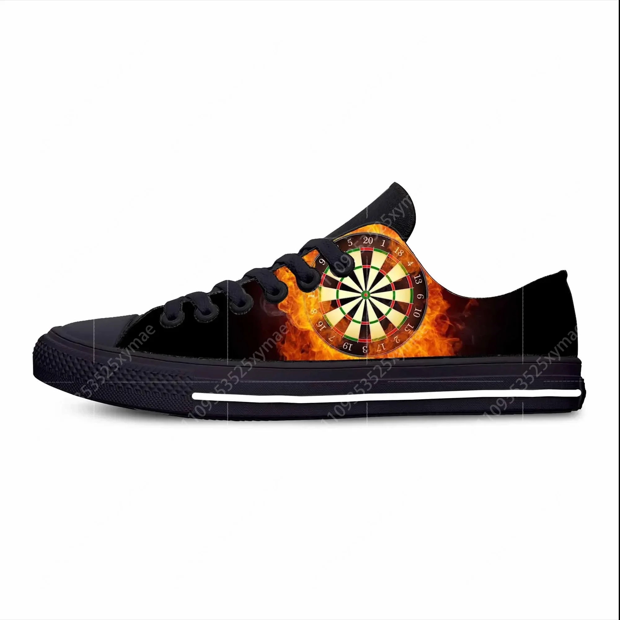 Men'S Shoes Target - ゲームスポーツダーツダーツボードダーツボードターゲット面白いカジュアル布靴ロートップ快適な通気性のある 3D プリント男性女性スニーカー