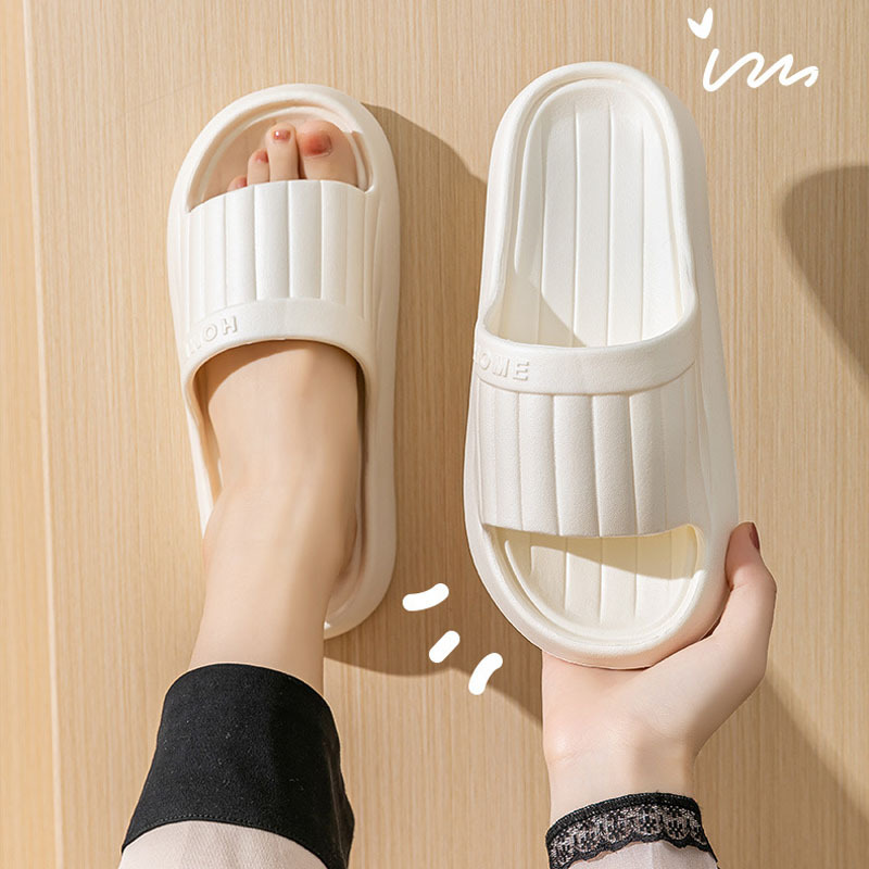 夏素敵な無地ホームスリッパ女性男性用ノンスリップEVAバスル - Men'S Shoes Lightweight のレビューと価格