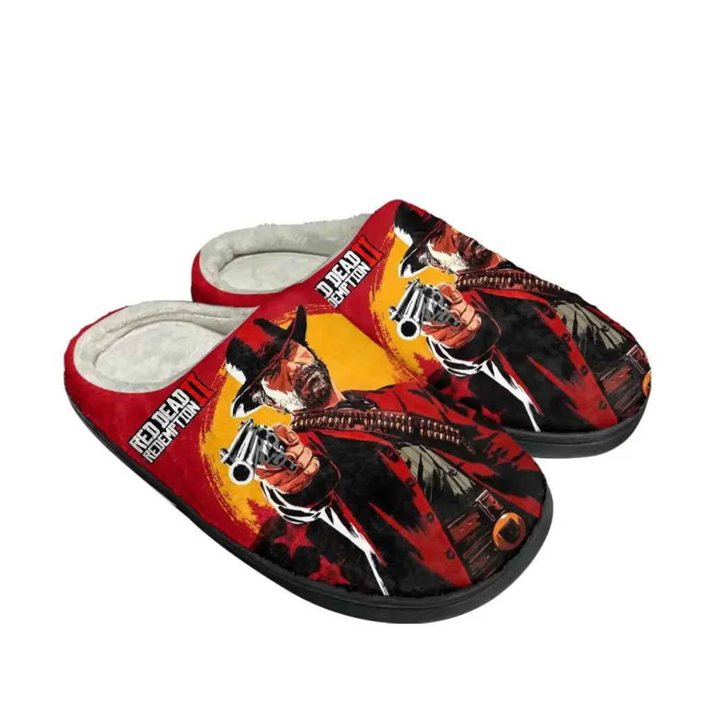 レッドデッドリデンプション 2 ホームコットンスリッパメンズ - Men Shoes Red のレビューと価格