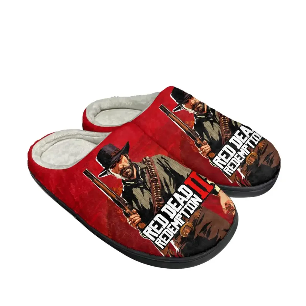 レッドデッドリデンプション 2 ホームコットンスリッパメンズ - Men Shoes Red のレビューと価格