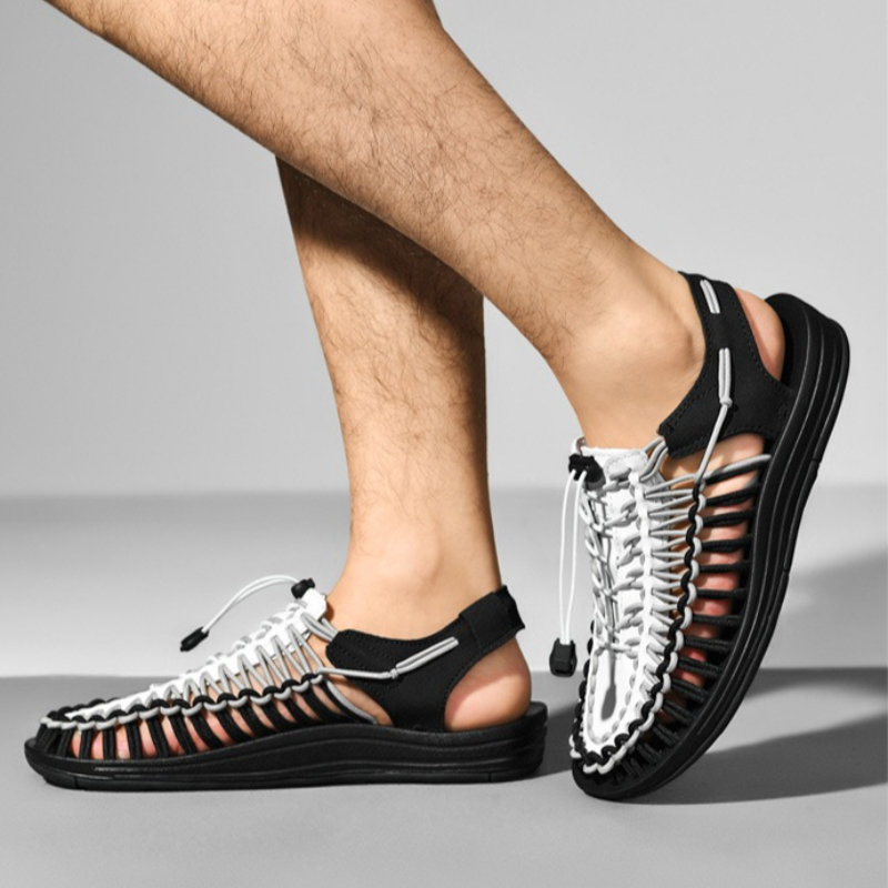 快適な軽量織りサンダル男性夏の屋外ウォーキングシューズ通気性 - Men Shoes Essentials のレビューと価格