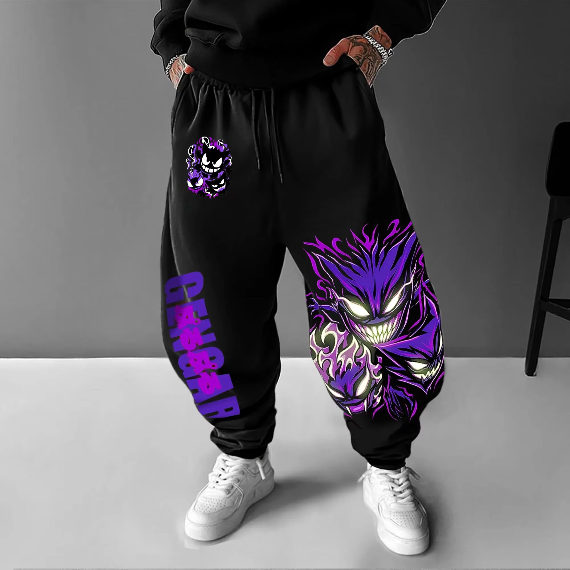Y2K 2026 ポケモンゲンガーコットンスウィートパンツ男 - Men Shoes Joggers のレビューと価格