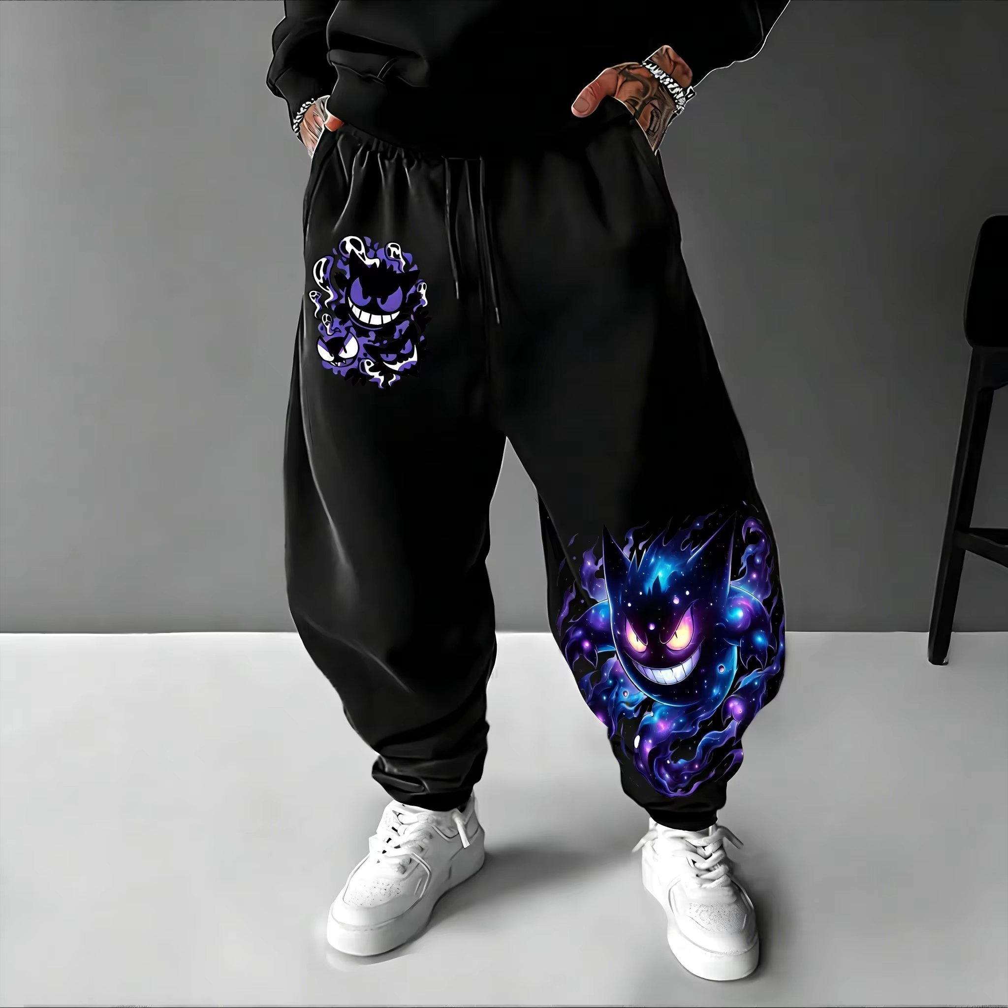 Y2K 2026 ポケモンゲンガーコットンスウィートパンツ男 - Men Shoes Joggers のレビューと価格