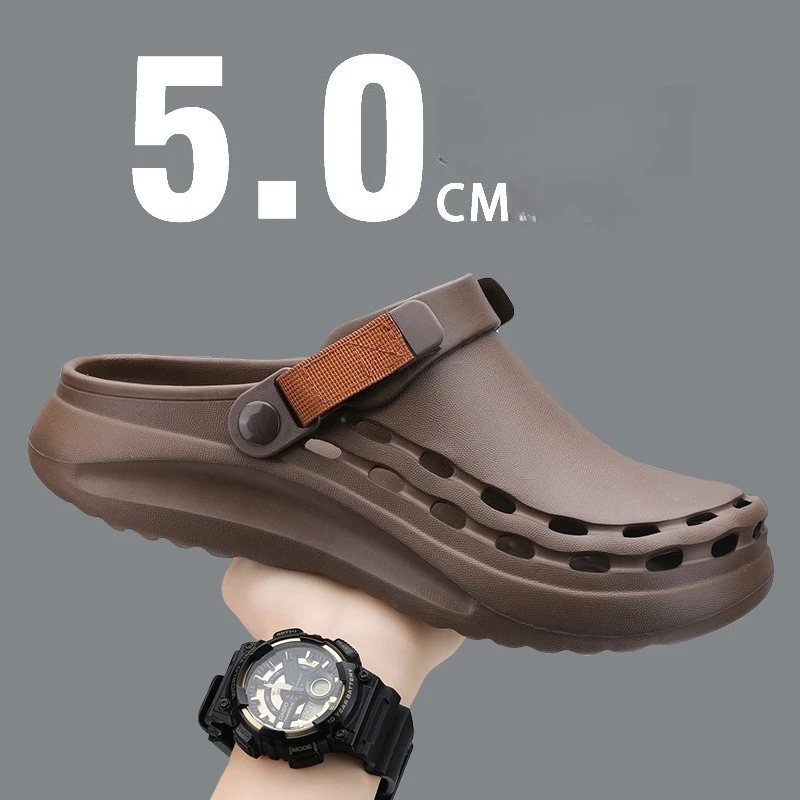 速乾性 EVA ソリッドカラーメンズサンダルファッショントレ - Men Shoes Essentials のレビューと価格